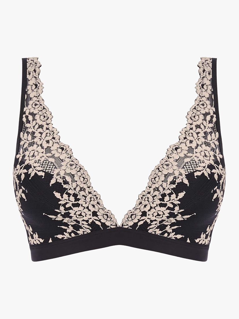 Wacoal Embrace Lace Underwired Bra, Black at John Lewis & Partners
