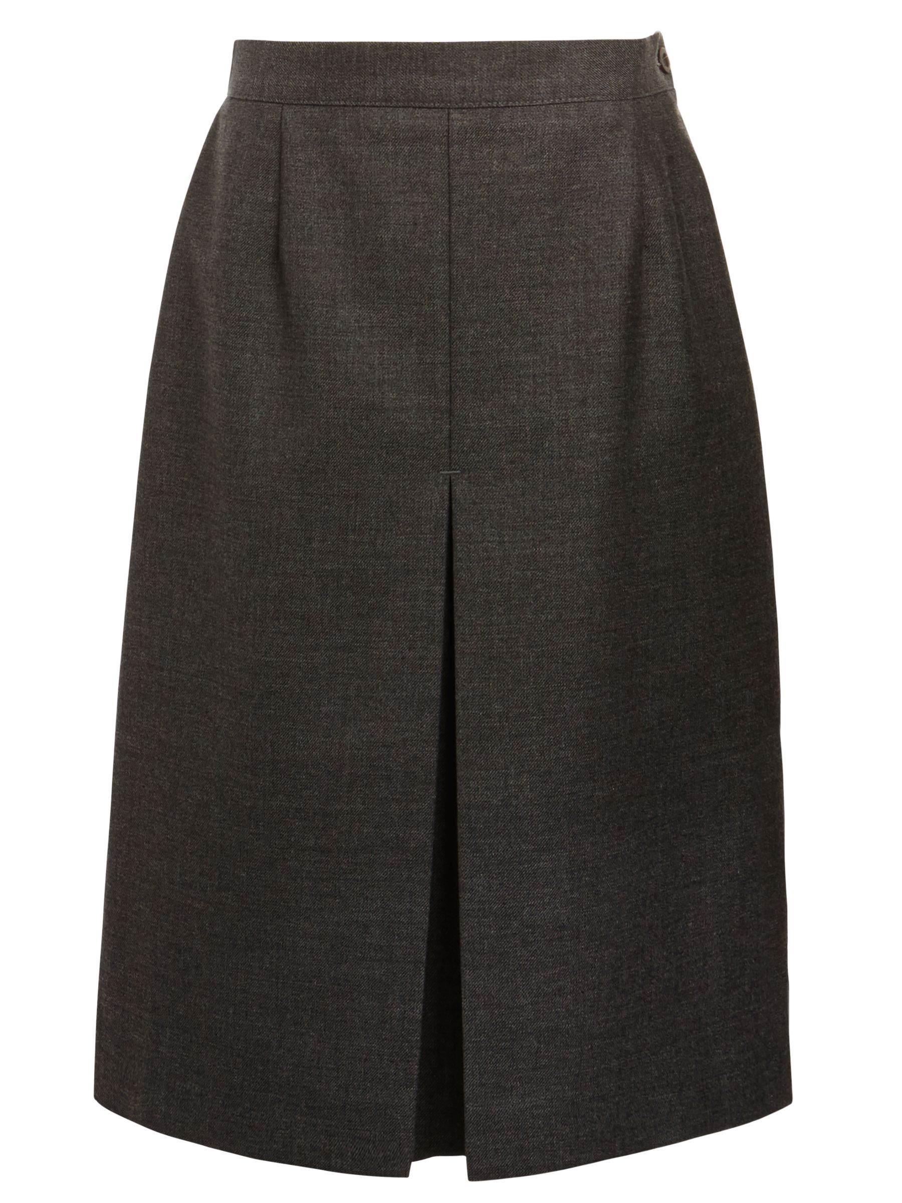 School Wool Mix Inverted Pleat Skirt at John Lewis & Partners