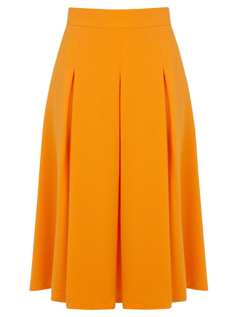 Buy Miss Selfridge Crepe Midi Skirt, Orange Online at johnlewis.com