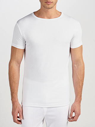 John Lewis & Partners Short Sleeve Thermal T-Shirt, White
