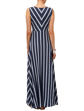 Phase Eight Fran Faded Stripe Maxi Dress, Blue at John Lewis & Partners