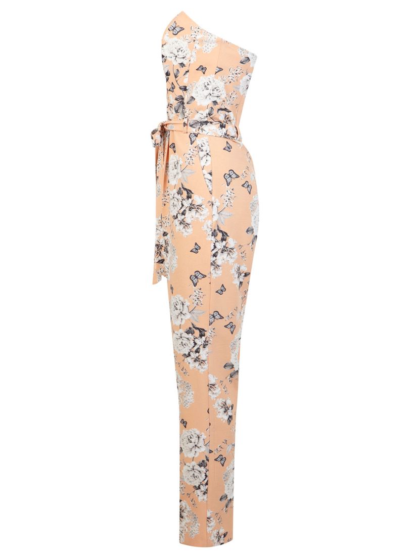 miss selfridge orange jumpsuit