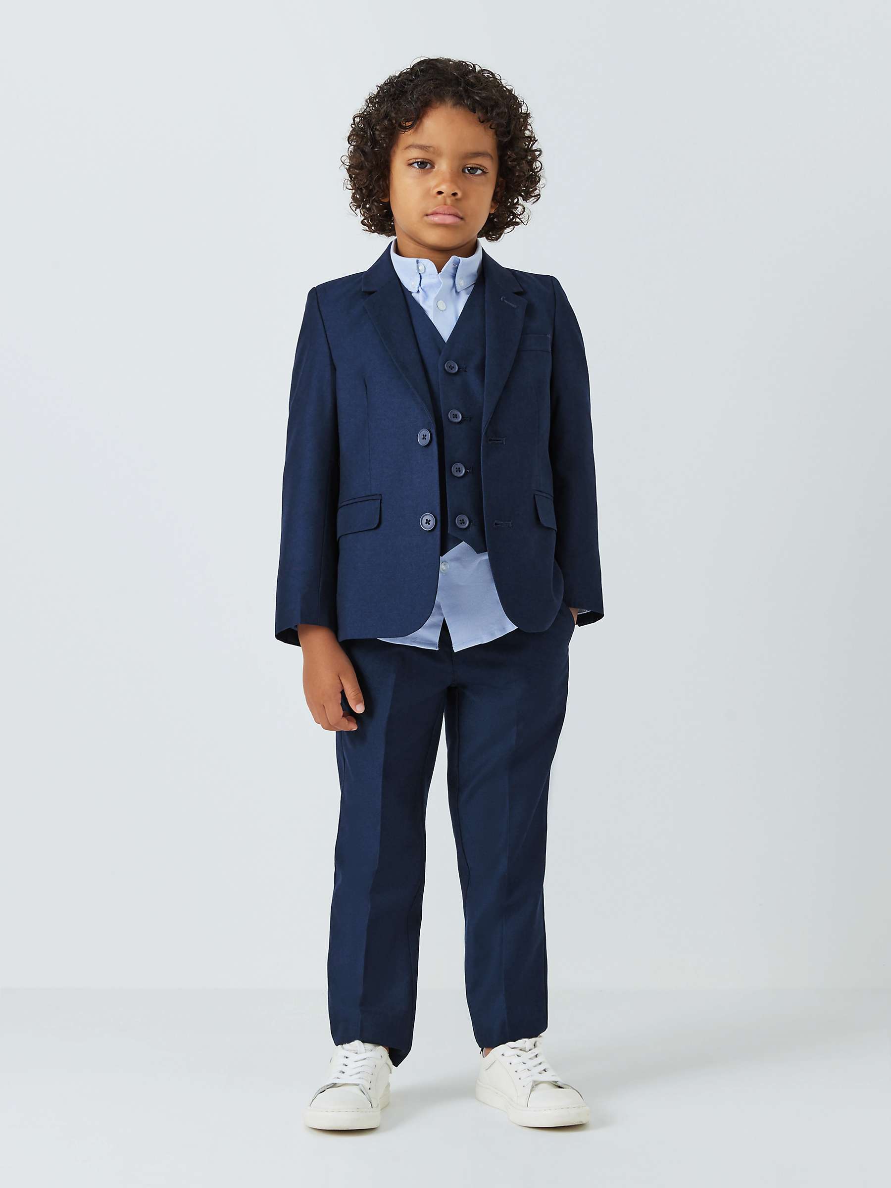 Buy John Lewis Heirloom Collection Kids' Twill Suit Trousers, Blue Online at johnlewis.com