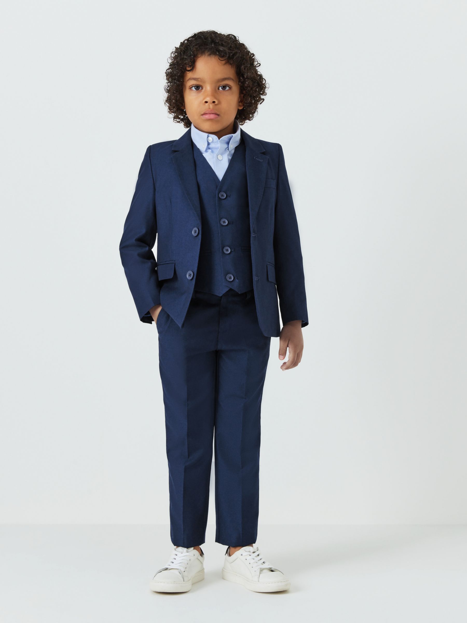 John Lewis & Partners Heirloom Collection Boys' Twill Suit Waistcoat ...