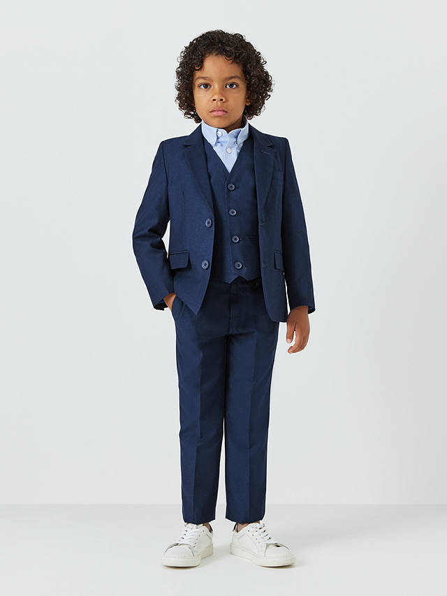John Lewis Heirloom Collection Kids' Twill Suit Jacket, Blue
