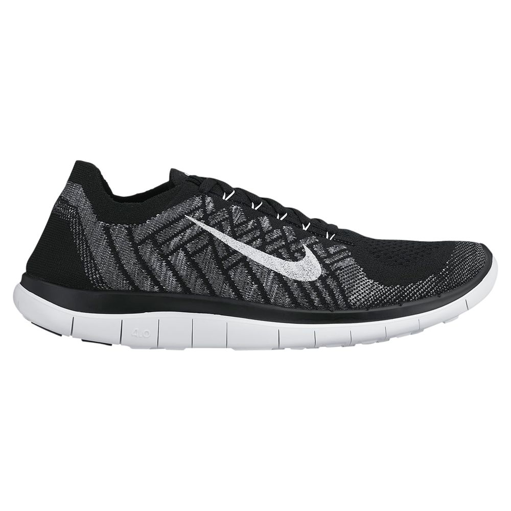 nike flyknit 4.0 black and white
