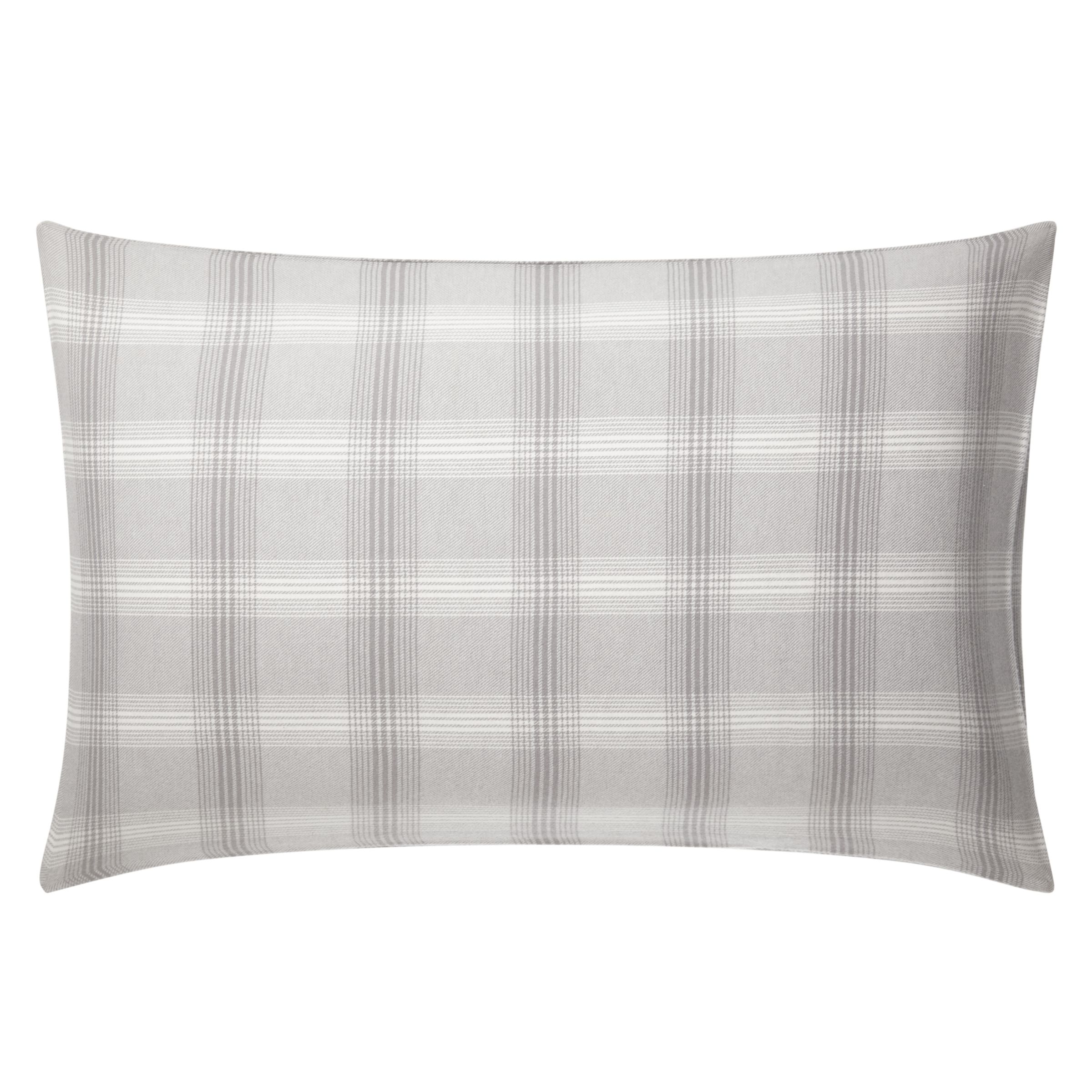 Buy John Lewis Brushed Cotton Check Duvet Cover and Pillowcase Set ...