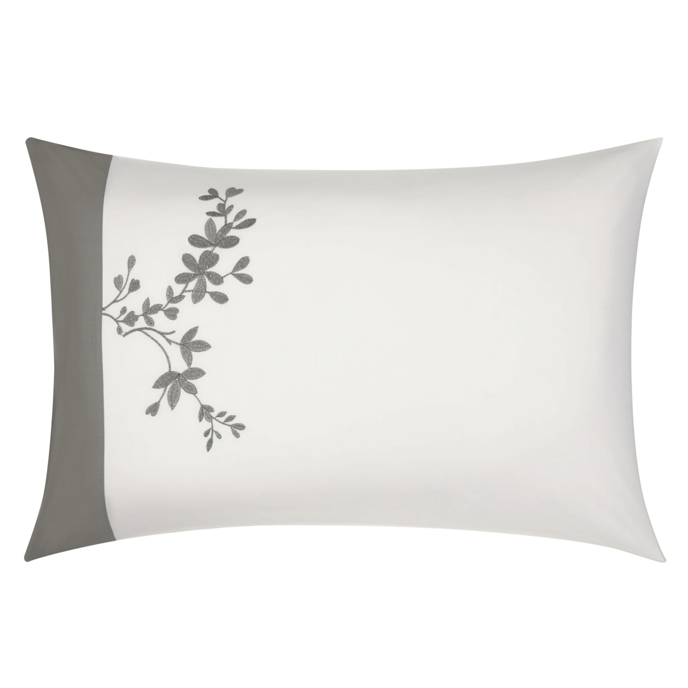 John Lewis Border Embroidered Floral Duvet Cover And Pillowcase