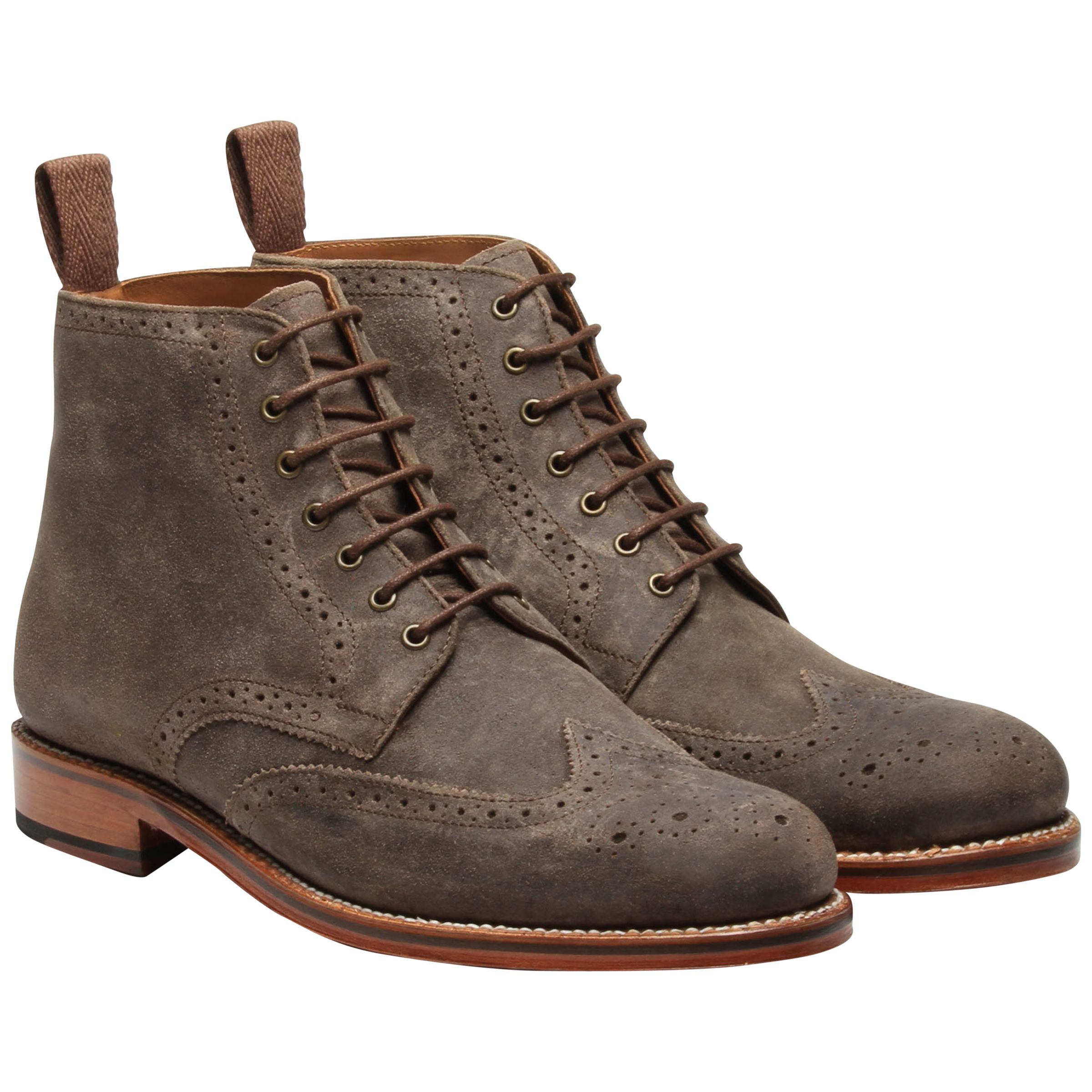 the suede brogue boot