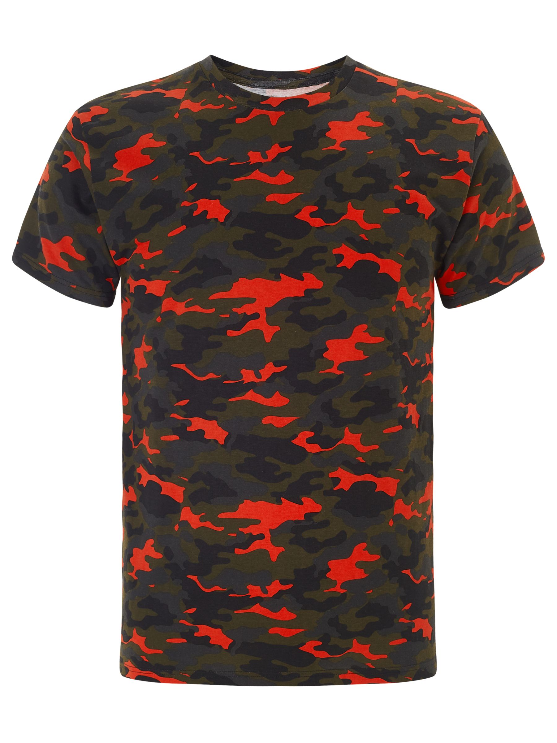 red camouflage shirt