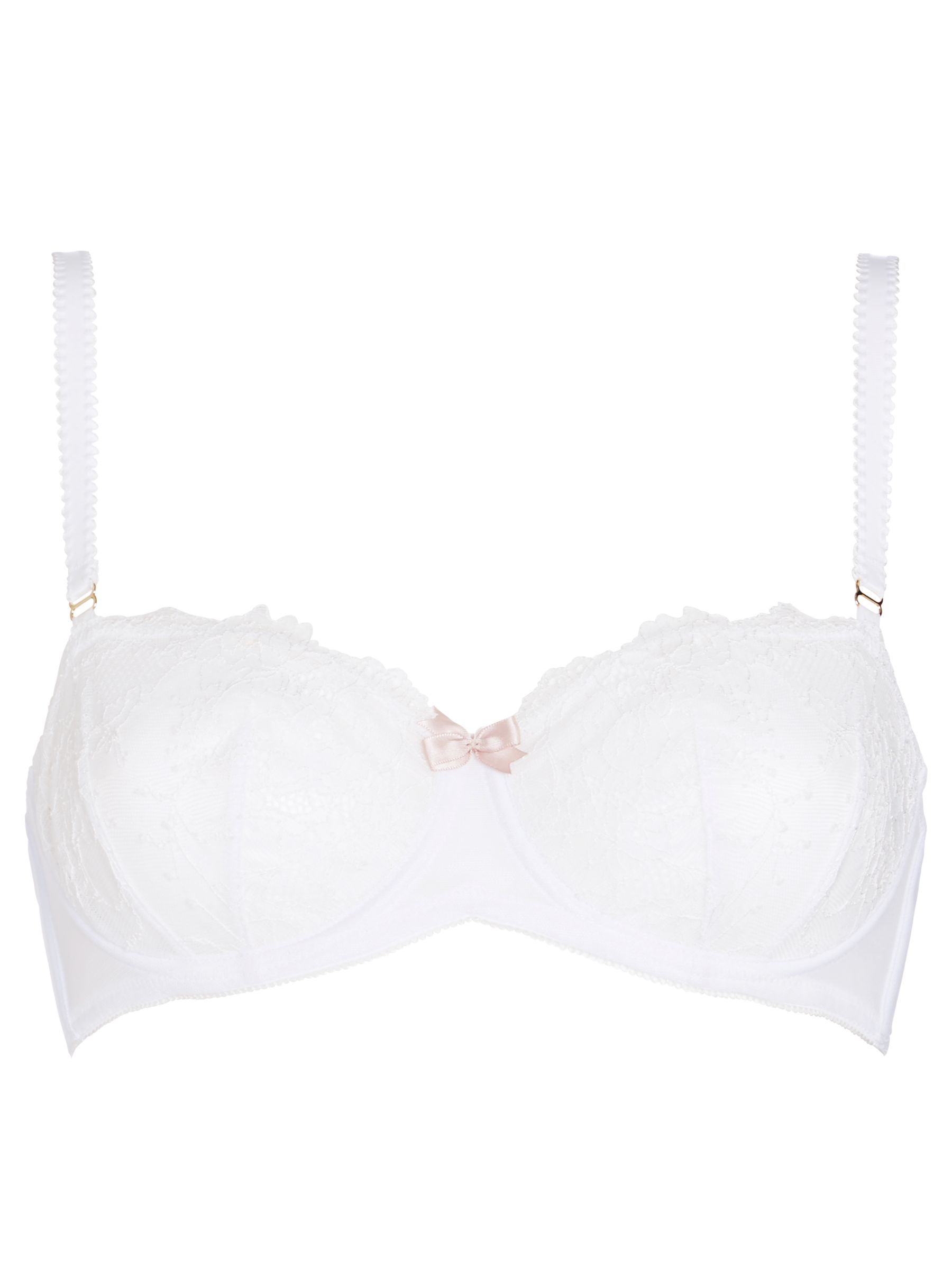 COLLECTION by John Lewis Genevieve Lace Non-Padded Balcony Bra, White