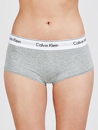 Calvin Klein Underwear Modern Cotton Short Briefs, Grey Heather