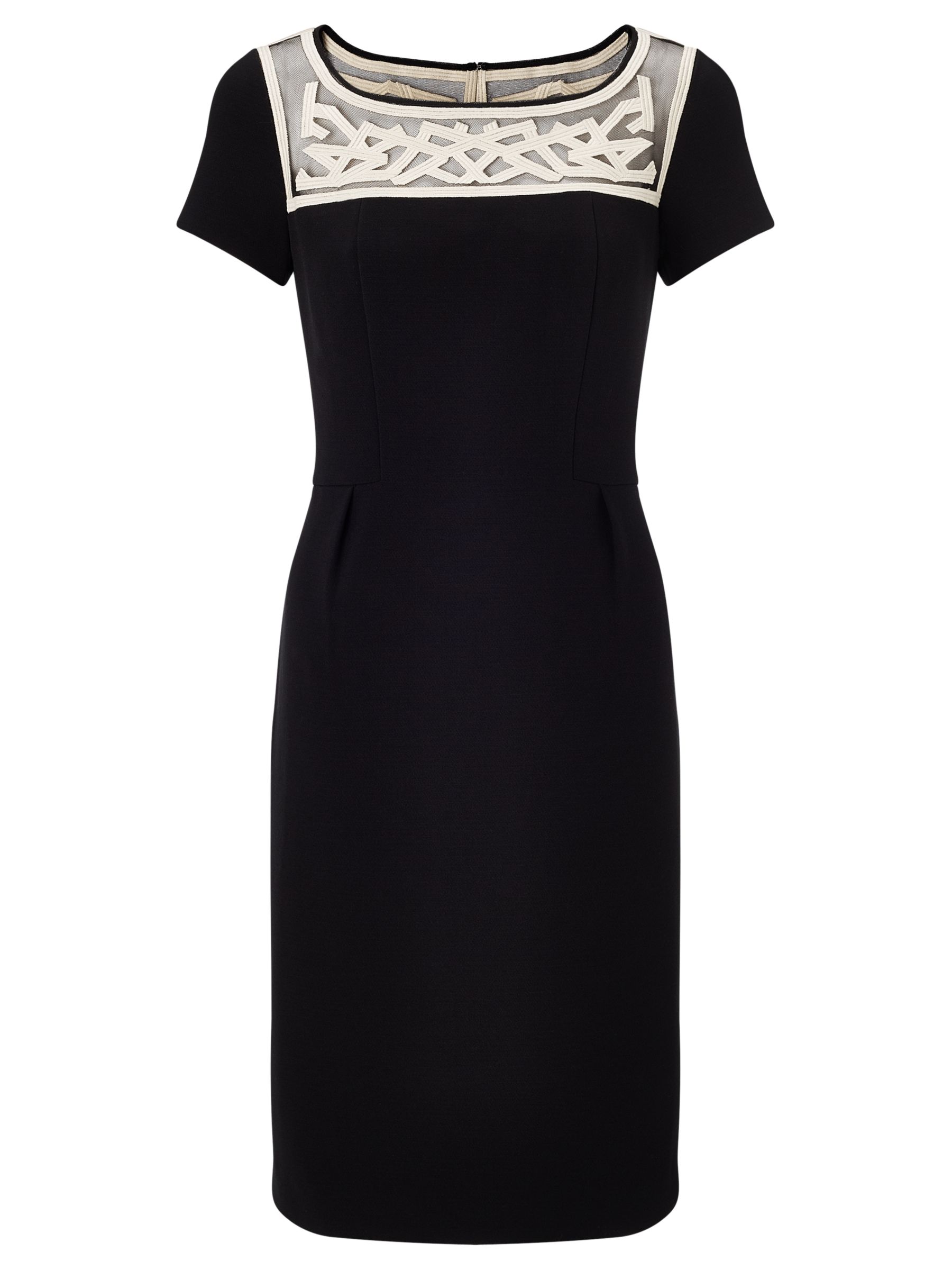 Bruce by Bruce Oldfield Appliqué Dress, Black at John Lewis & Partners