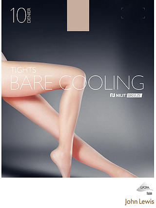 John Lewis & Partners 10 Denier Bare Cooling Tights, Pack of 1