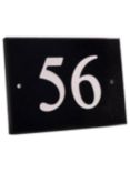 The House Nameplate Company Personalised Granite House Number, 2 Digit, Rectangular, W14 x H10cm