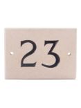 The House Nameplate Company Personalised Portland Stone House Number, 2 Digit, W14 x H10cm