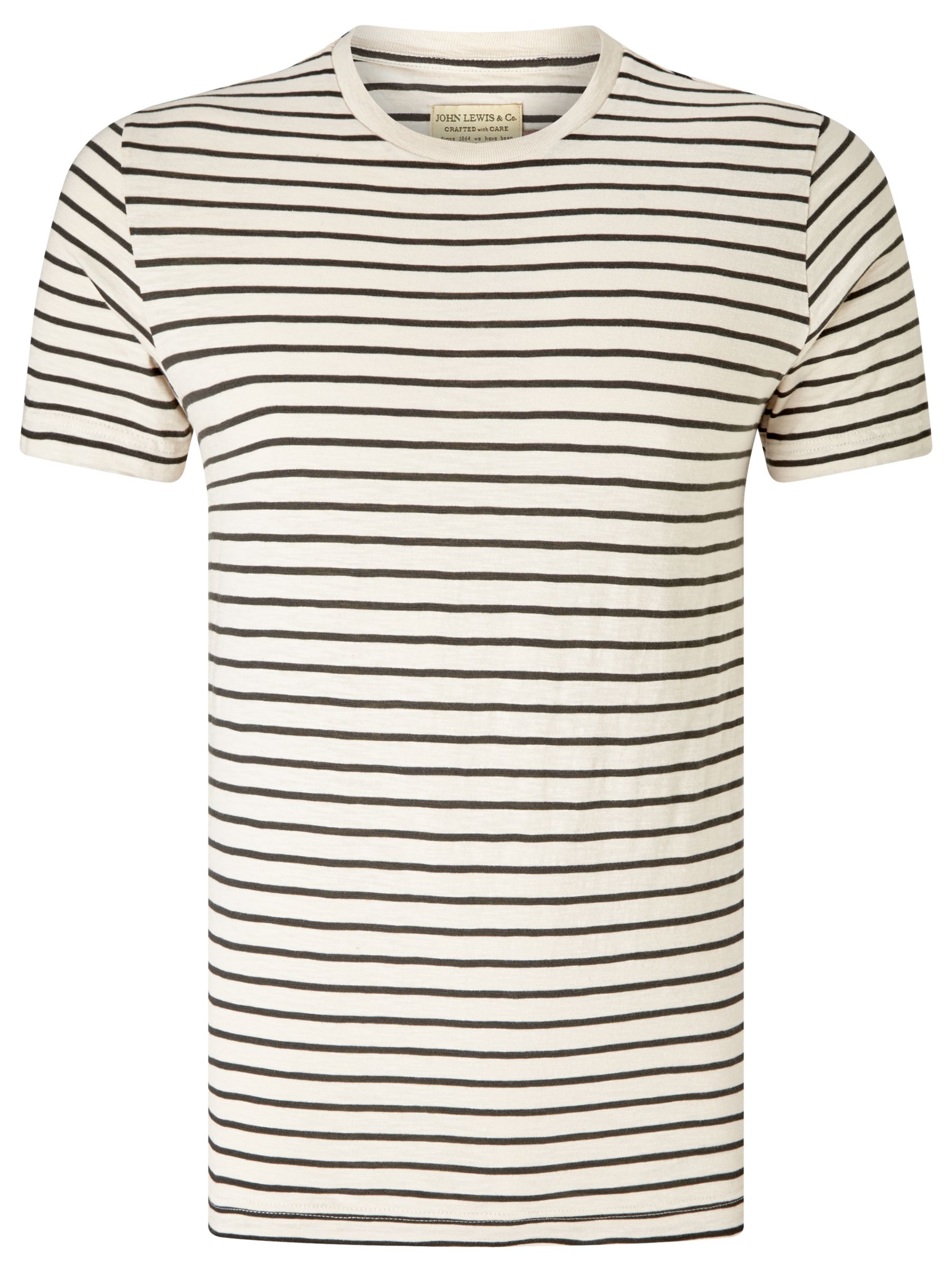 JOHN LEWIS Co. Slub Stripe Crew Neck T-Shirt £25.00 AT vintagedancer.com