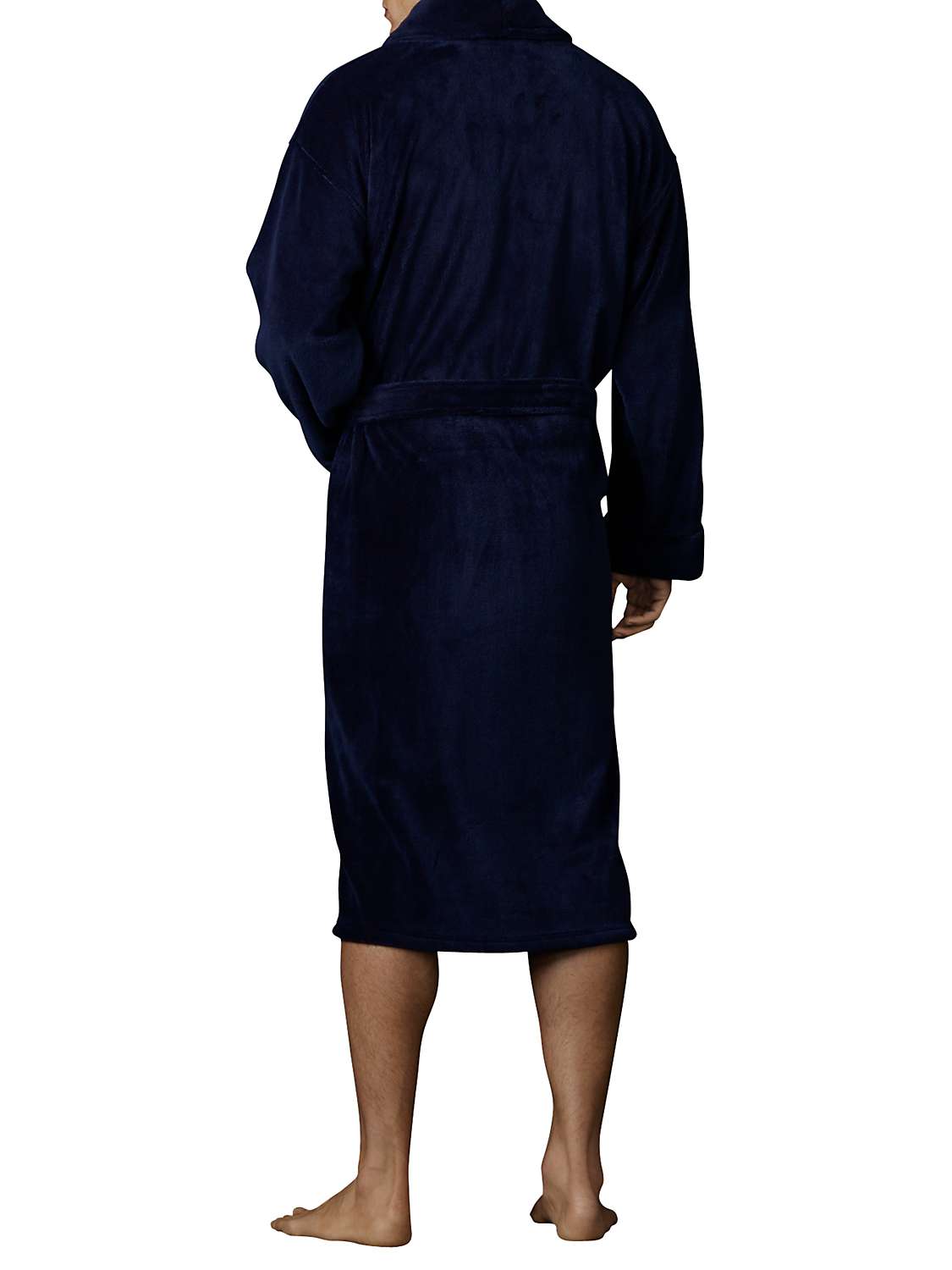 Buy Polo Ralph Lauren Shawl Collar Robe, Navy Online at johnlewis.com