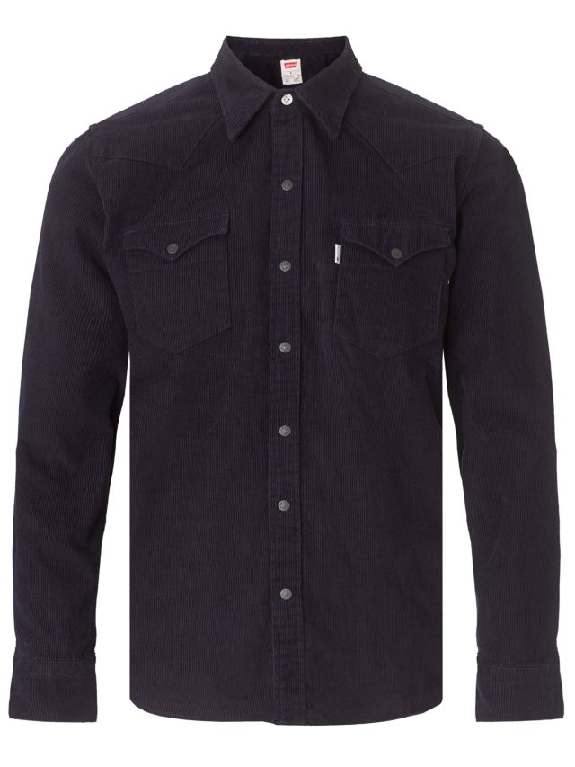 Levi s Barstow Western Corduroy Shirt Night Sky