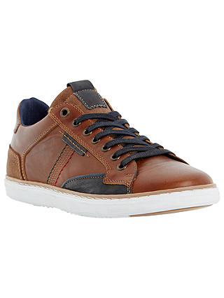 Dune Tailored1 Side Stitch Leather Trainers