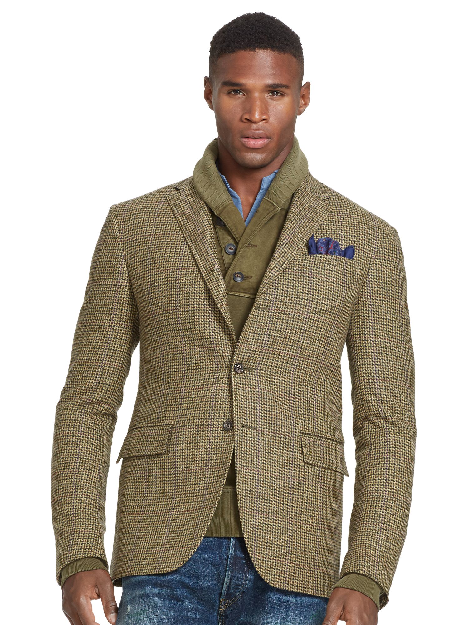 sports jacket with polo