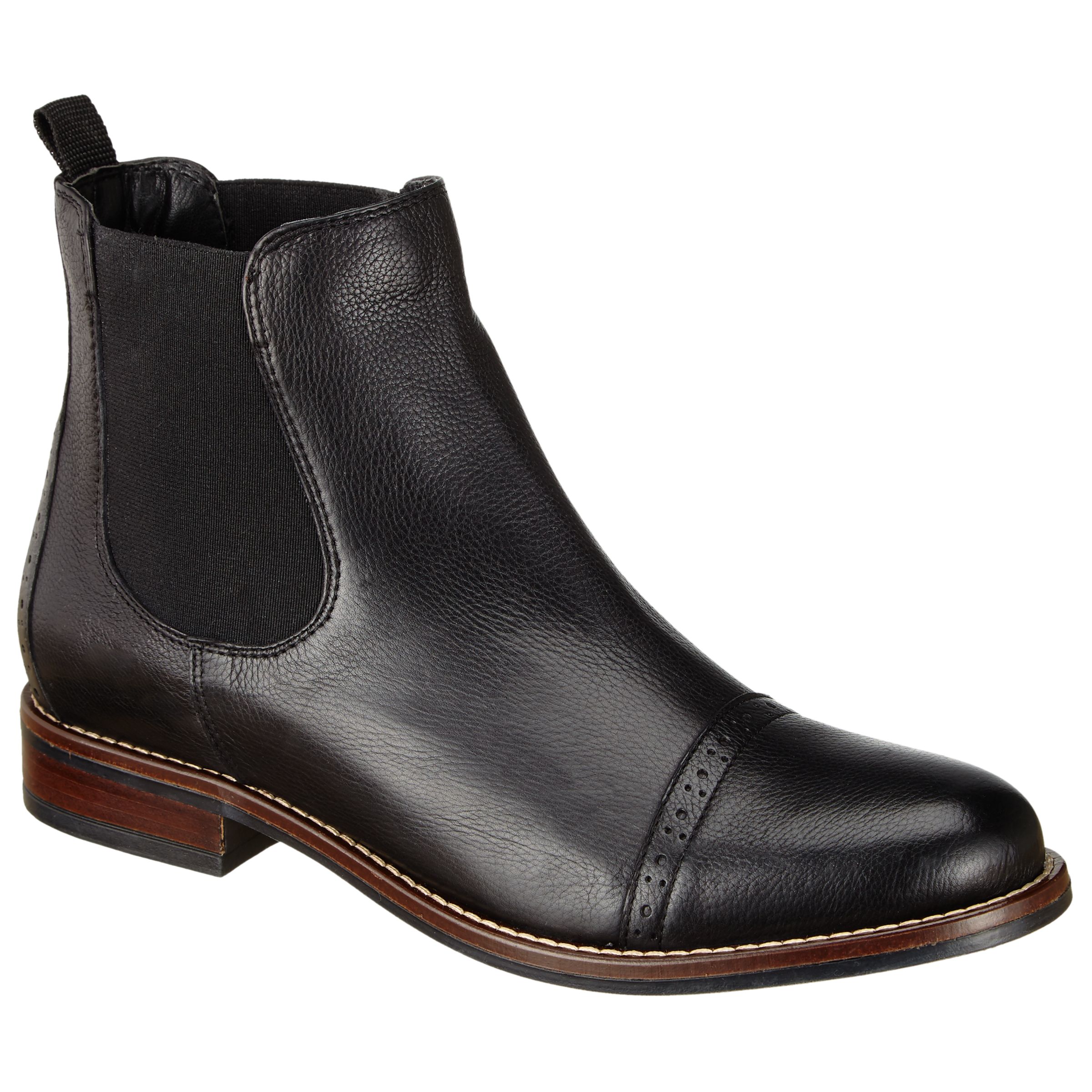 John Lewis Pippa Leather Chelsea Boots at John Lewis & Partners