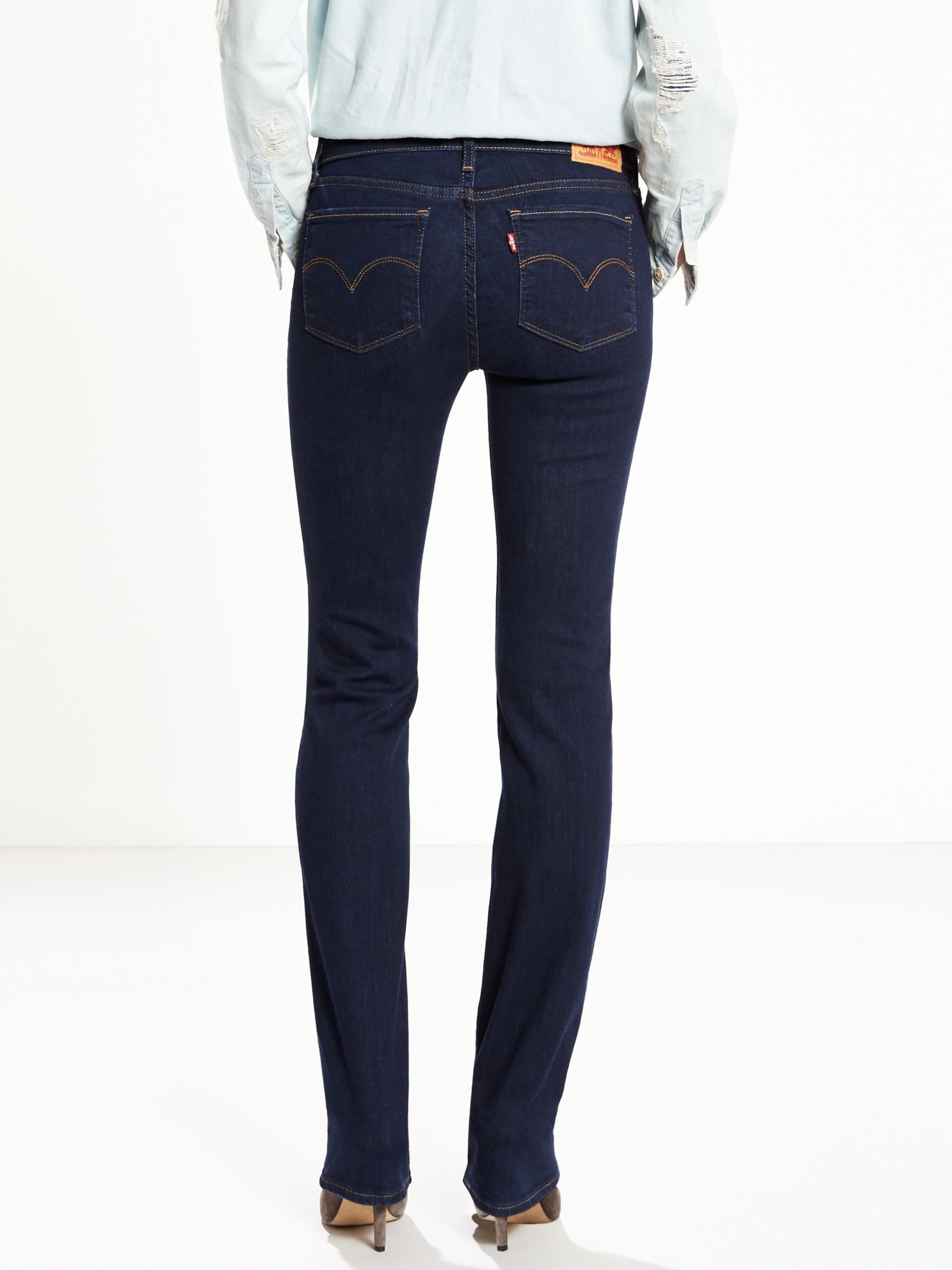Levi's 714 Mid Rise Straight Jeans, Lone Wolf