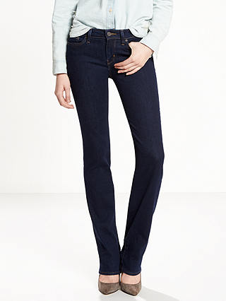 Levi's 714 Mid Rise Straight Jeans, Lone Wolf