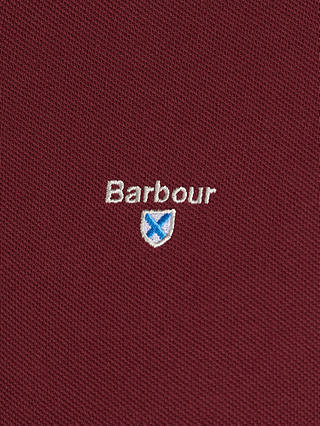 Barbour Tartan Pique Polo Shirt, Ruby