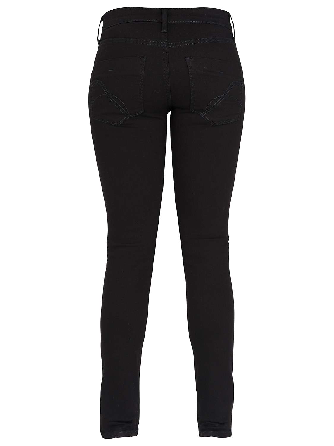 French Connection Skinny Stretch Denim Jeans, Black at John Lewis ...
