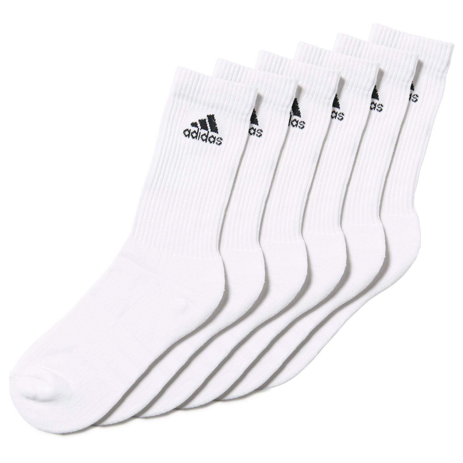 adidas 3 stripe performance crew socks