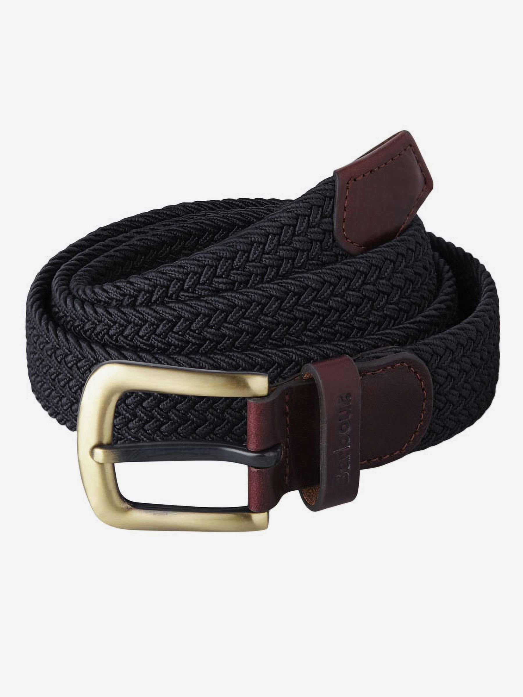 Men's navy woven belt