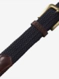 Barbour Webbing Leather Trim Belt