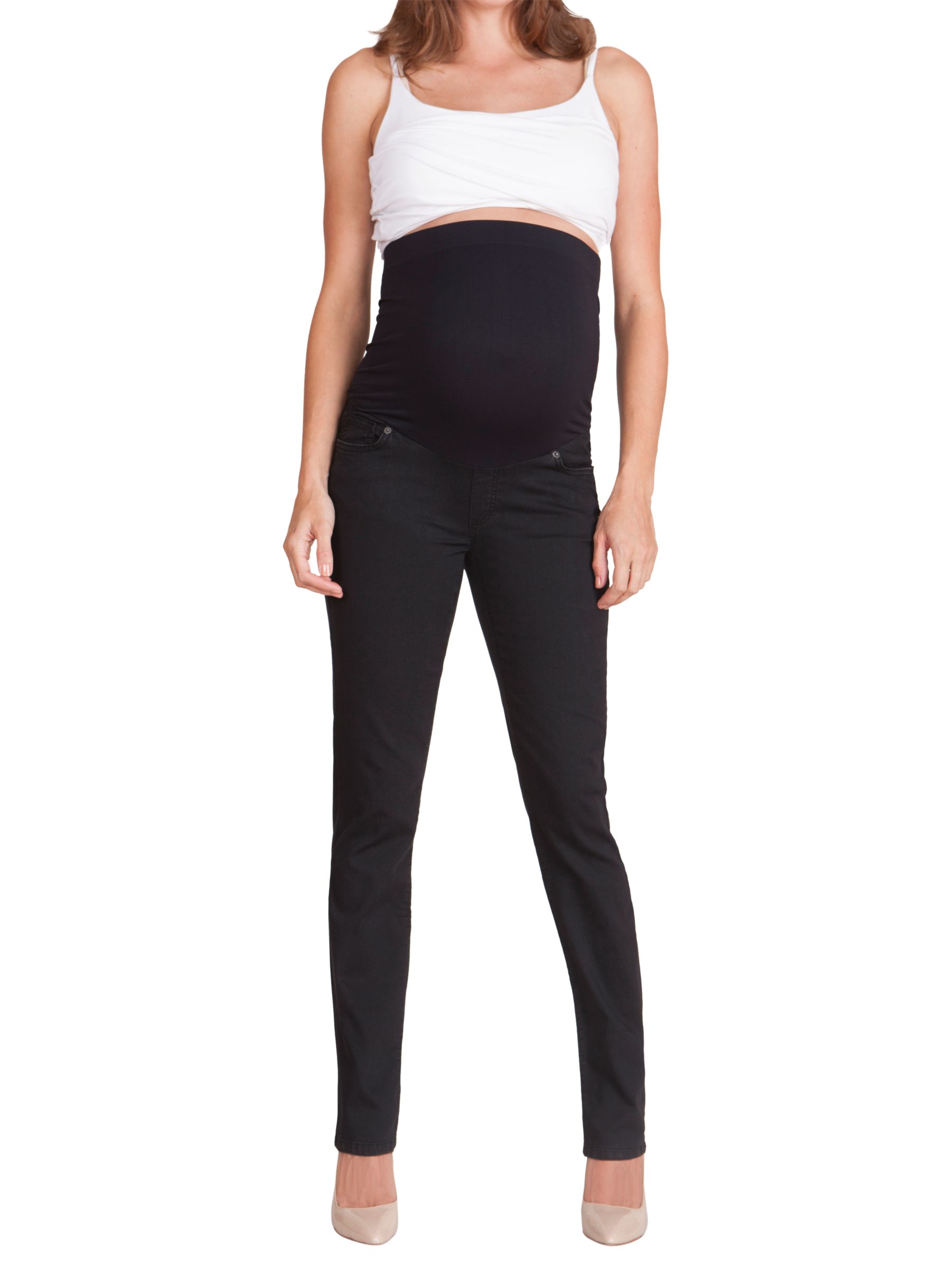 Seraphine Remy Maternity Skinny Jeans Black At John Lewis And Partners