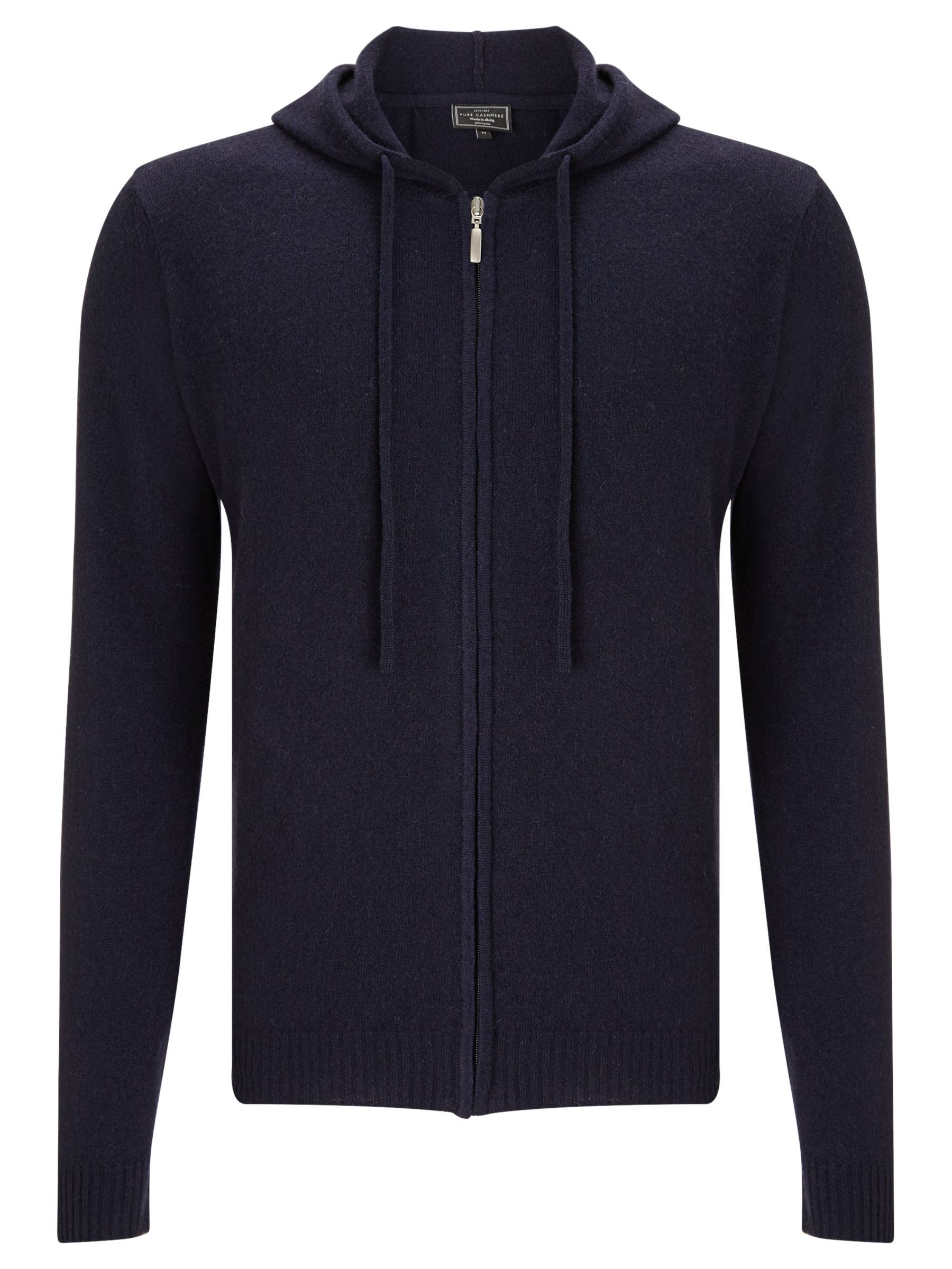 John Lewis & Partners Made in Italy Cashmere Full Zip Hoodie