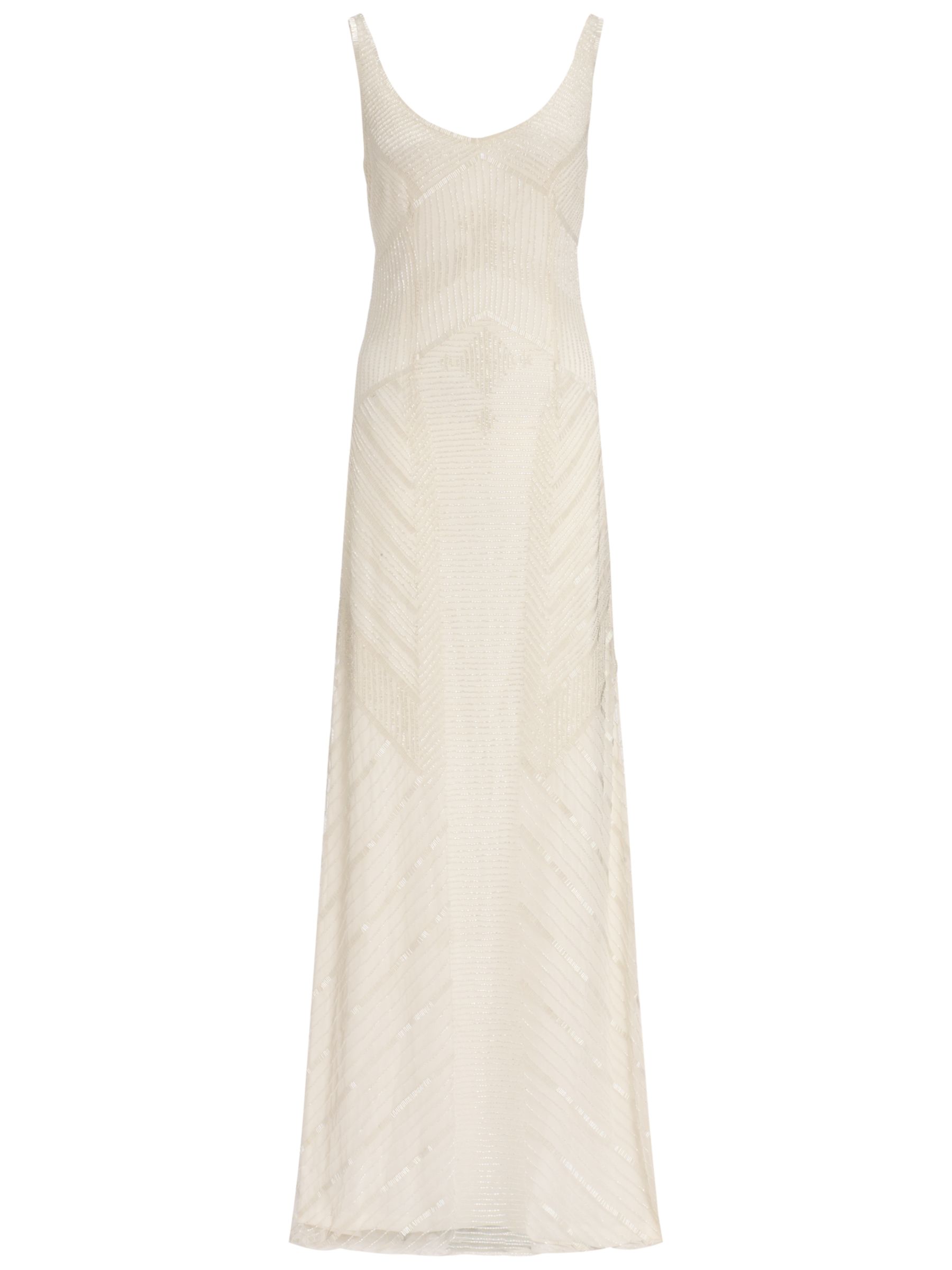 Adrianna Papell Wedding Long Beaded Gown Ivory £380.00 AT vintagedancer.com