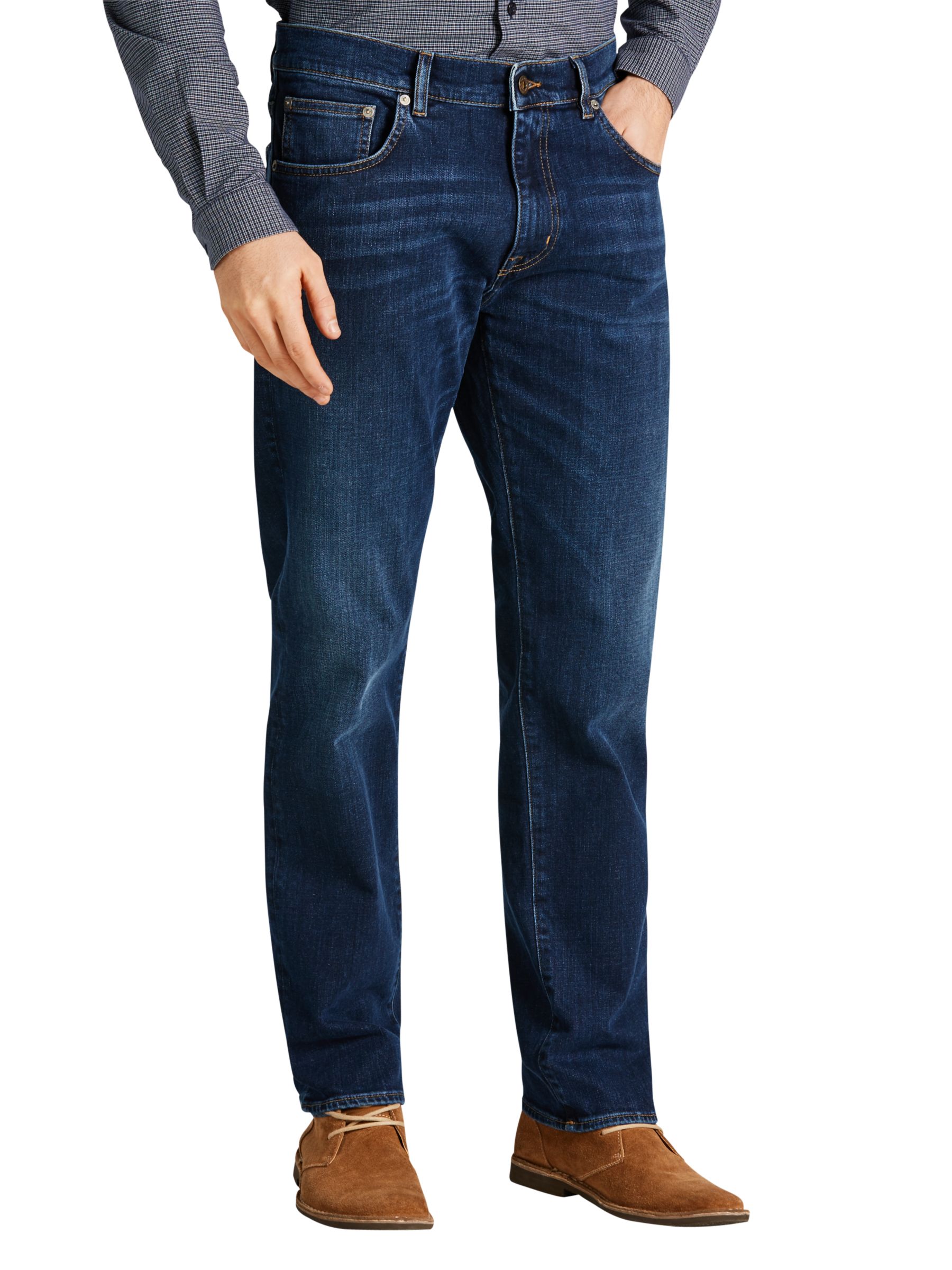 gant regular straight jeans dark blue