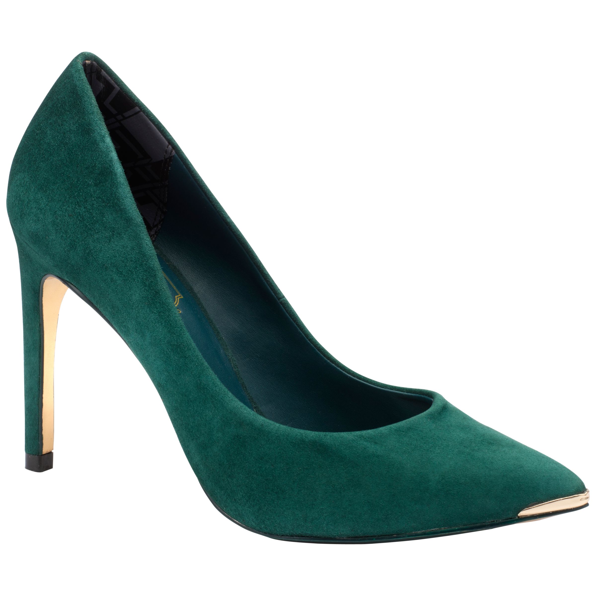 Seeinglooking: Dark Green Suede Court Shoes