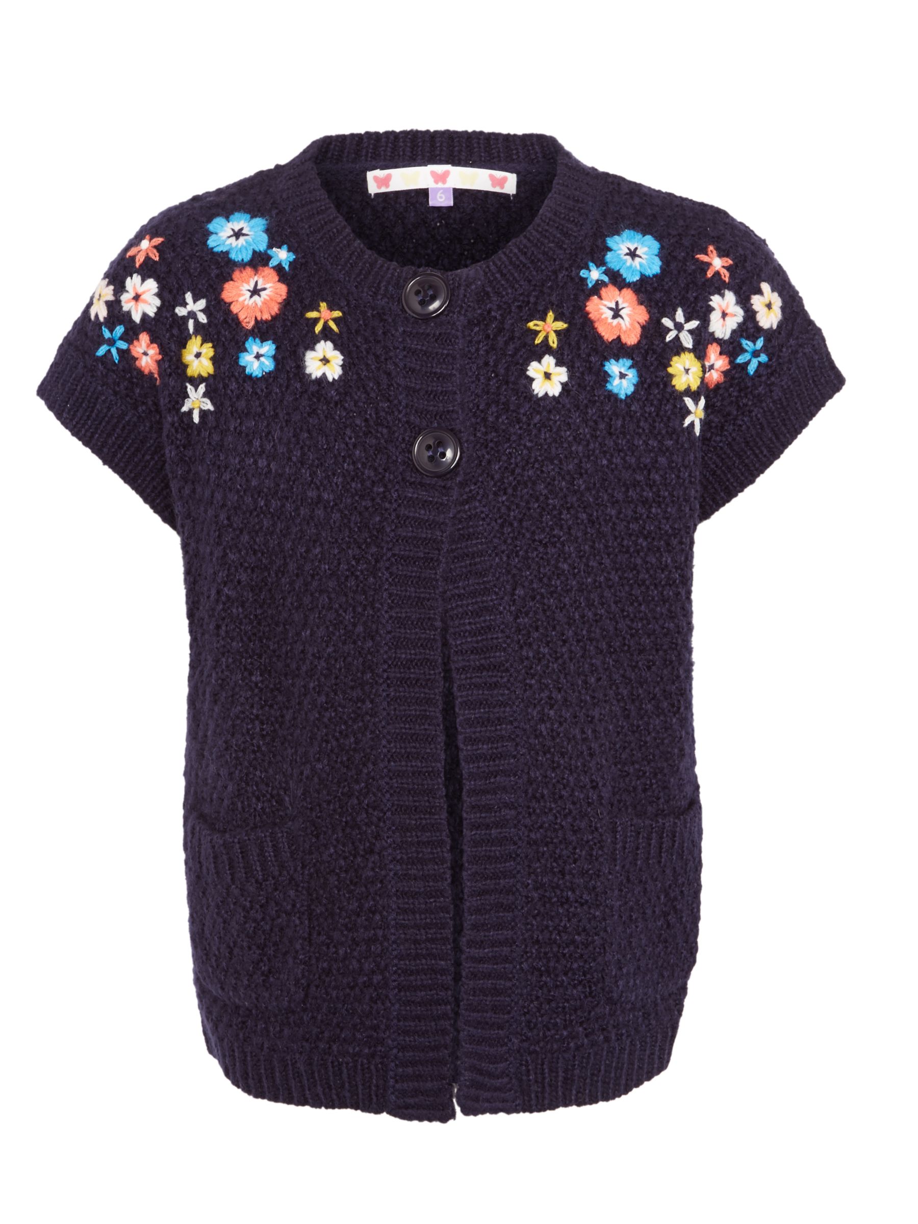 girls short sleeve cardigan