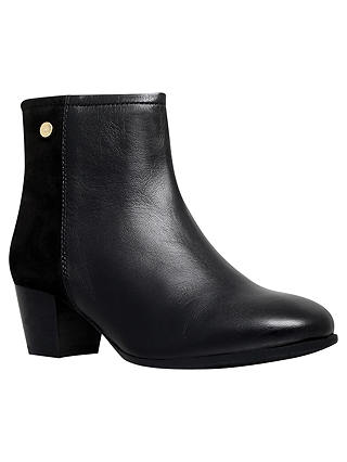 Carvela Comfort Rani Block Heeled Ankle Boots, Black Leather
