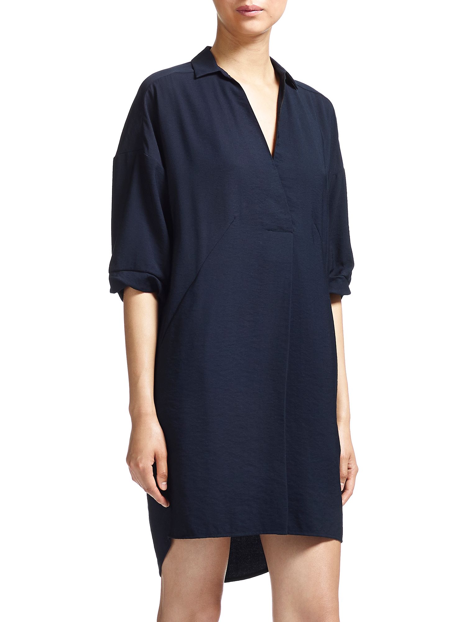 Whistles Lola Dress, Navy at John Lewis