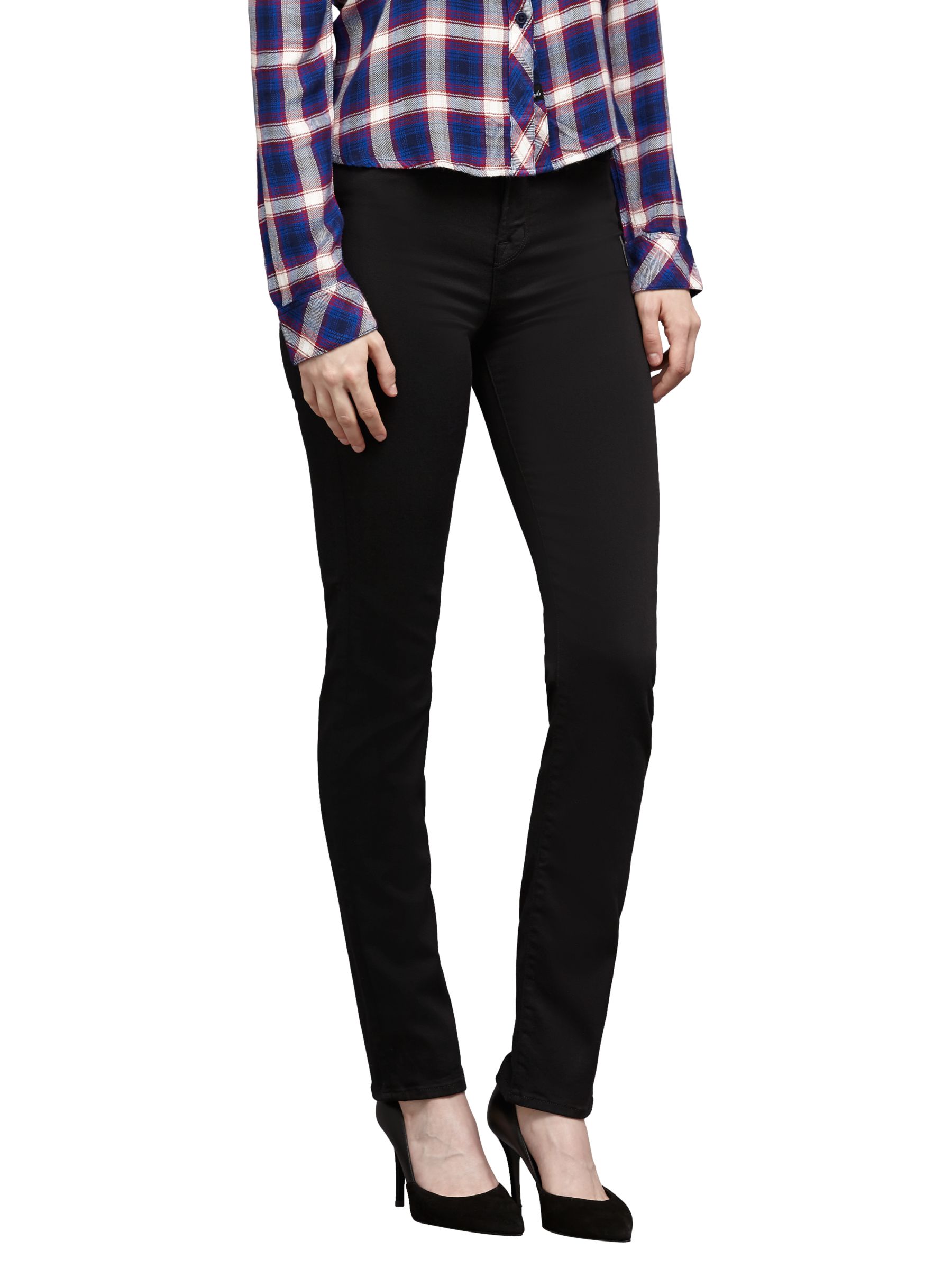 j brand maria high rise skinny jeans in seriously black