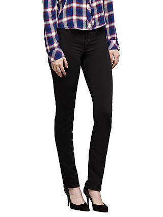 J Brand Maria High Rise Skinny Straight Jeans, Seriously Black