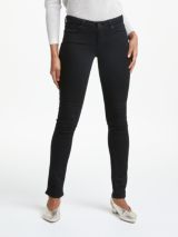 rag & bone Logan Mid Rise Wide Leg Jeans, Audrey at John Lewis & Partners