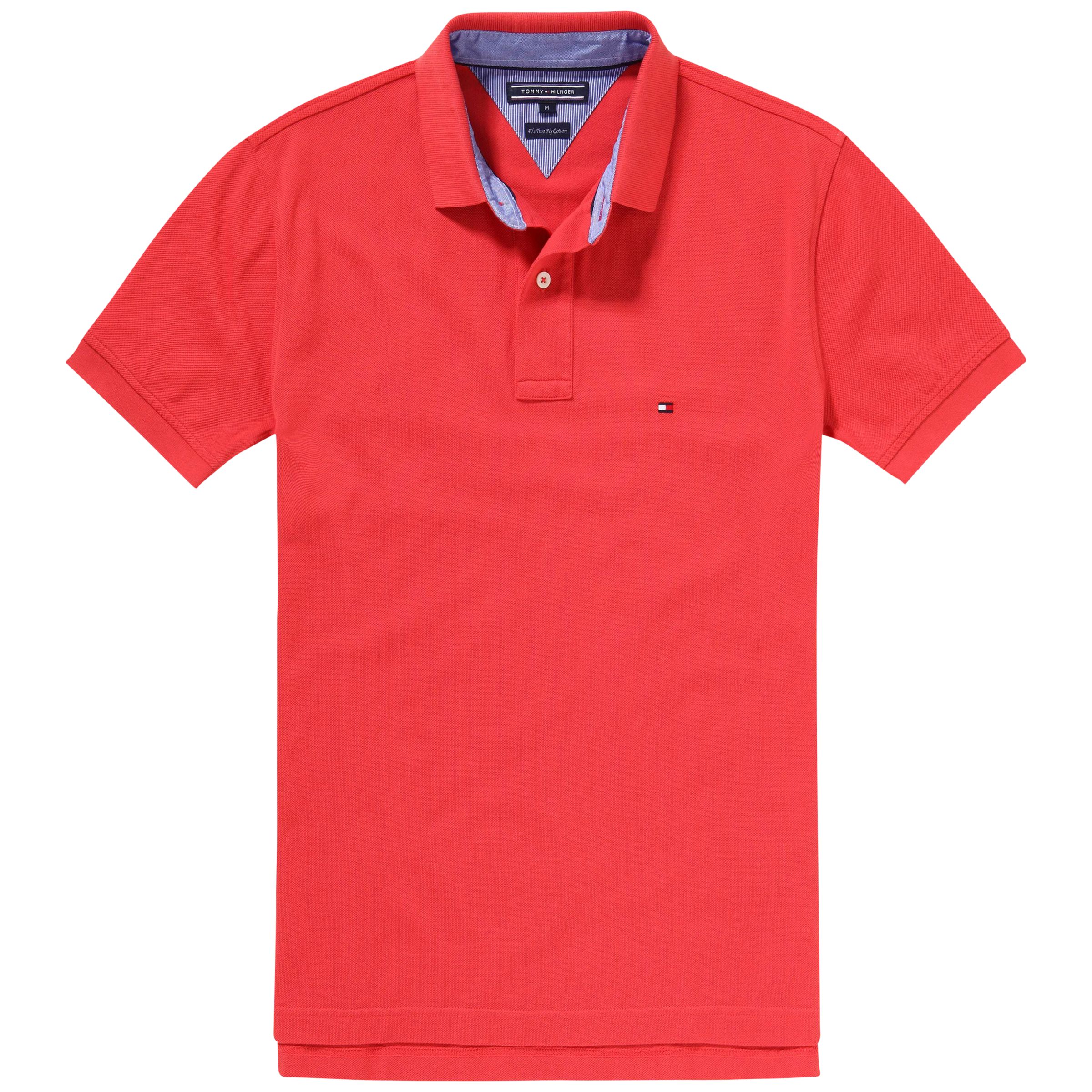 tommy hilfiger polo 40's two ply cotton slim fit