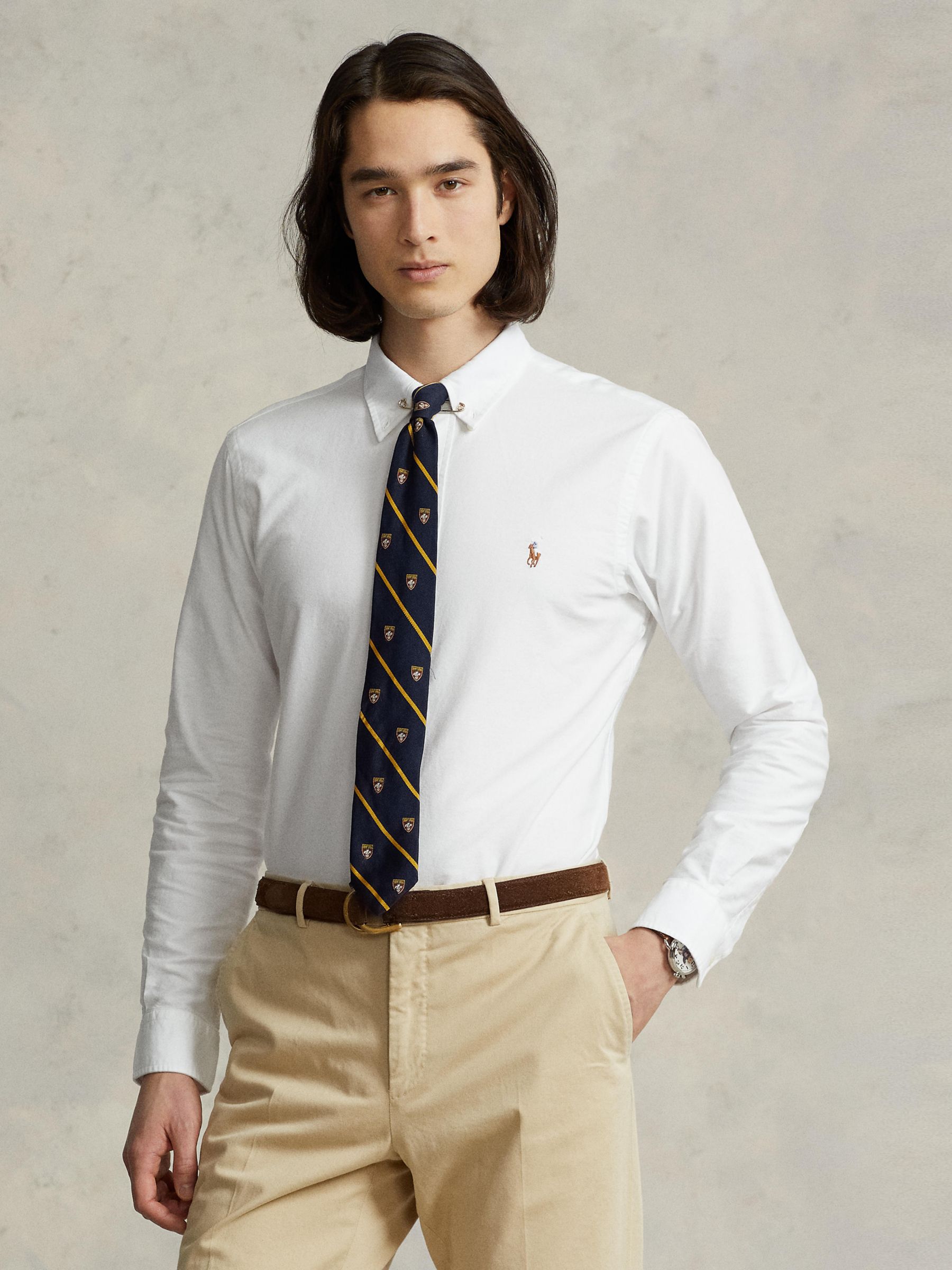 Polo Ralph Lauren Cotton Custom Fit Poplin Shirt in White for Men Mens Clothing Shirts Formal shirts 