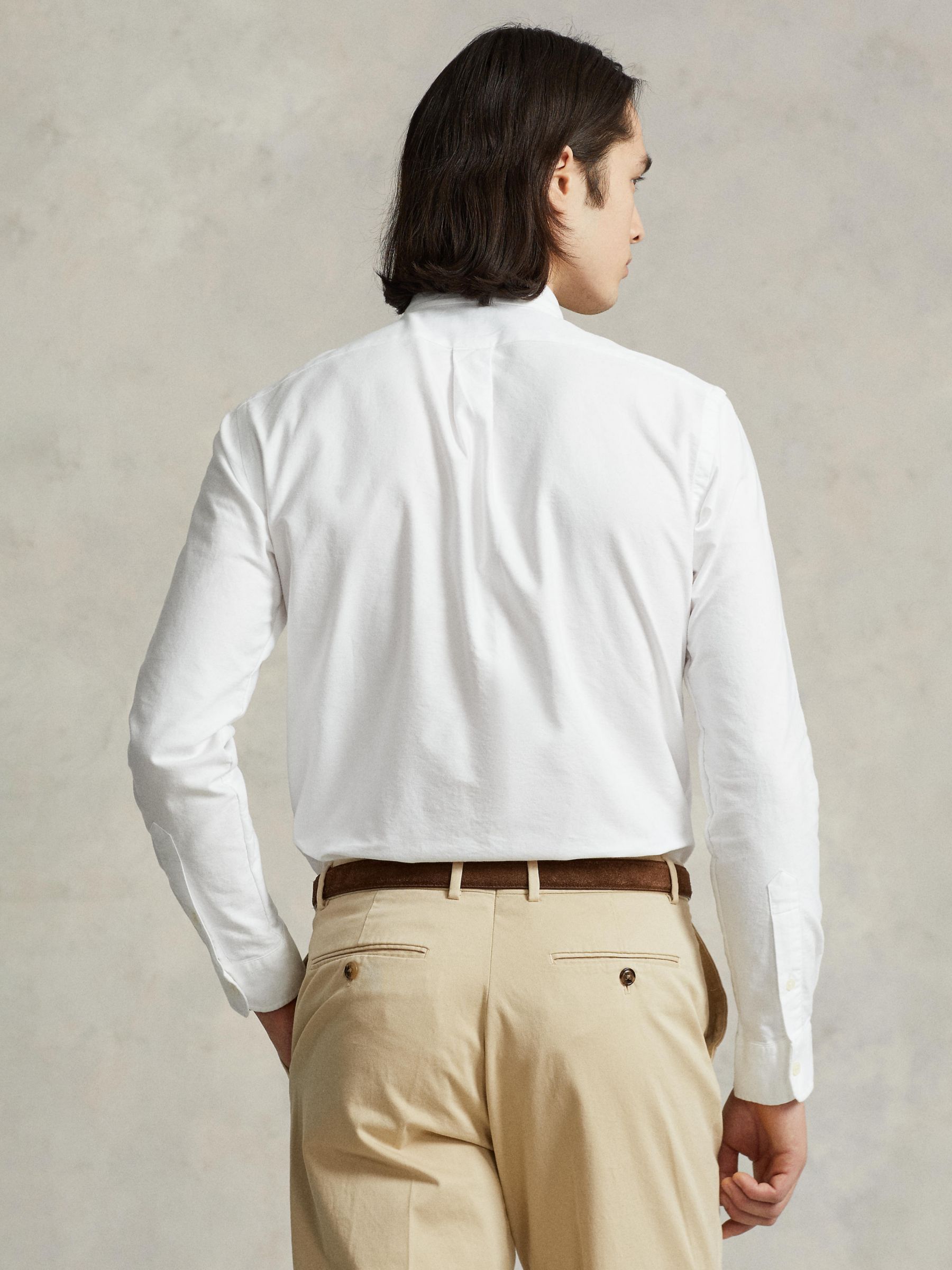 Polo Ralph Lauren Custom Fit Oxford Shirt White at
