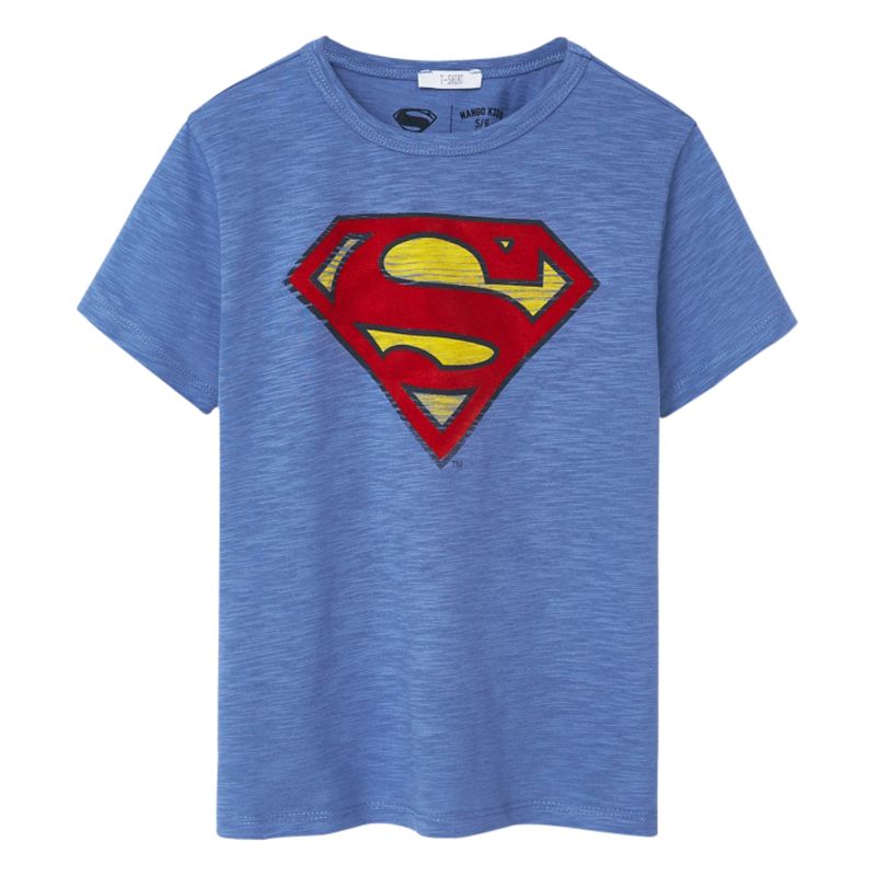 Afbrydelse Af Gud Om Mango Kids Boys' Superman T-Shirt, Blue