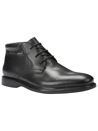Geox  Brayden Amphibiox Waterproof Leather Chukka Boots, Black