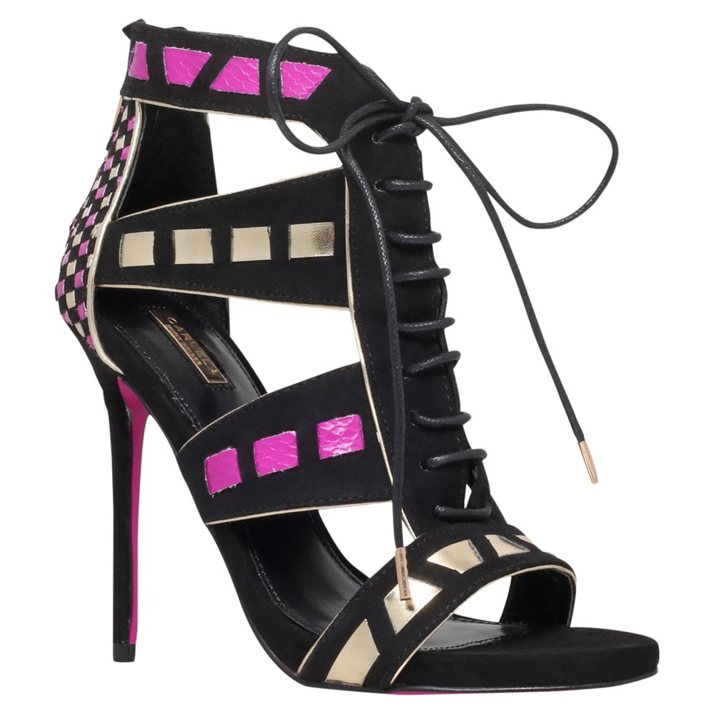 Buy Carvela Giraffe High Heel Sandals, Black | John Lewis